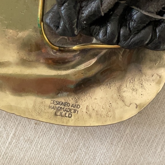 Designed and Handmade by LILLO Black Wide Soft Leather Belt - Picture 7 of 7